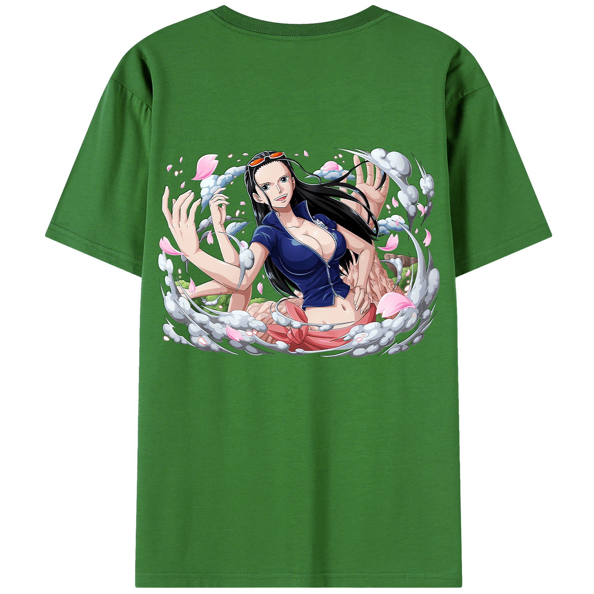 ワンピース ニコ・ロビン ONE PIECE Nico Robin レディース半袖Tシャツ(バックプリント)